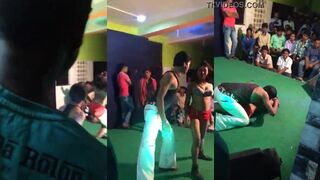 Naked dance of boy and girl on orchestra stage Mujra video