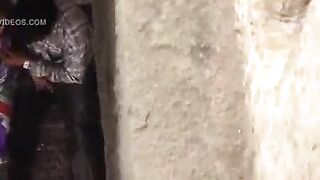 Sexy couple secretly having sex