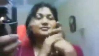 Sucking aunty's juicy breasts and fucking her