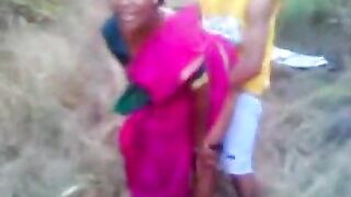 Holding the sister-in-law and fucking her while standing