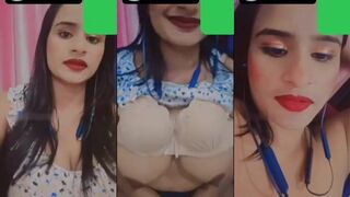 Horny Indian Bhabhi Shows Her Boobs and Wet Pussy