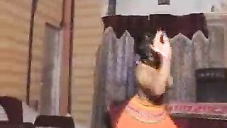 Horny girl starts dancing after seeing her ass and pussy