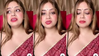 Aarzoo Nude Stripping Big Boobs on Tango Live