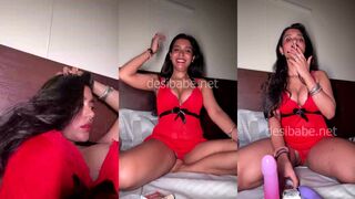 Thea D'Suuza Nude XXX Pussy Show Video Playing with Dildo