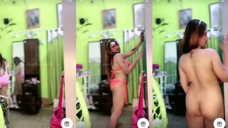 Bernita aka Priyanka Biswas Nude Striptease Ass Tango Live